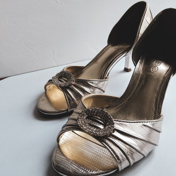 Gold Buckle Heels - Picture 2 of 3